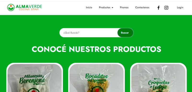 Sitio web de Alma Verde diseñado por Pensamos Primero