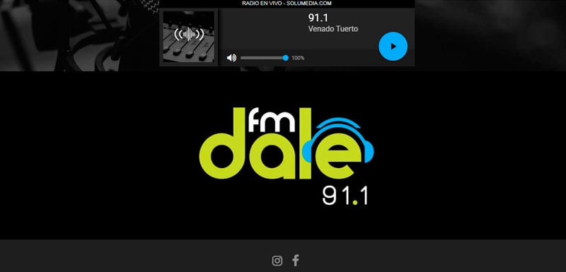 Sitio web de FM Dale diseñado por Pensamos Primero
