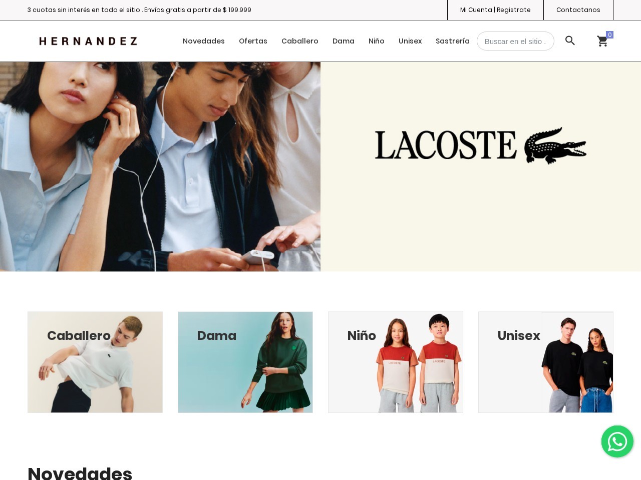 Sitio web de Hernandez diseñado por Pensamos Primero