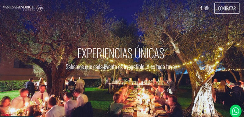 Sitio web de Vanesa Pandrich diseñado por Pensamos Primero